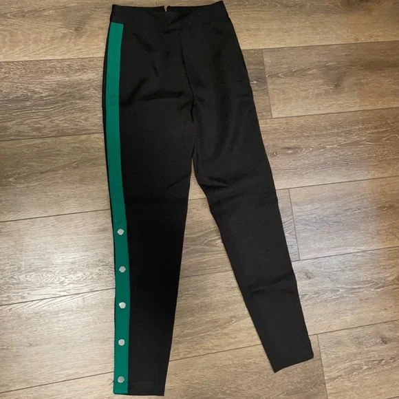 Lovers + Friends Black Green On Track Legging Pants XXS - Picture 3 of 5